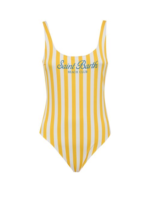 Costume da bagno intero Lora a righe Mc2 Saint Barth | LORA01472H SB BEACH STRIPES V91